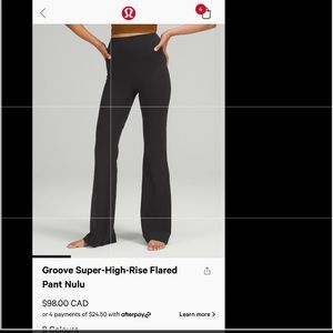 Lululemon groove pant!
